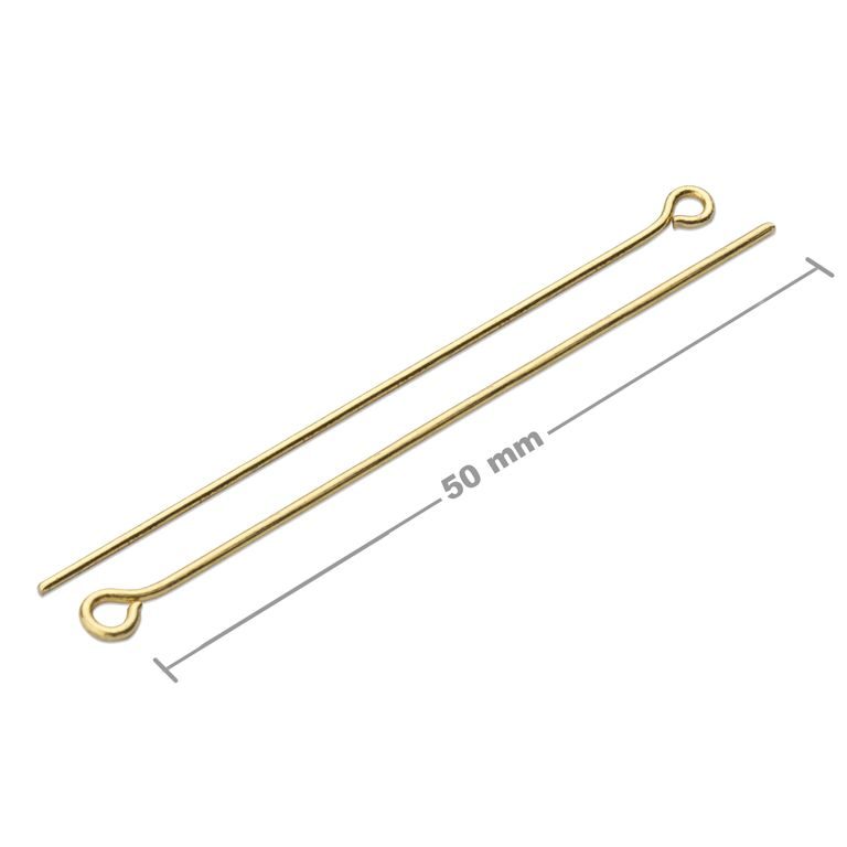 Eyepins 50mm gold