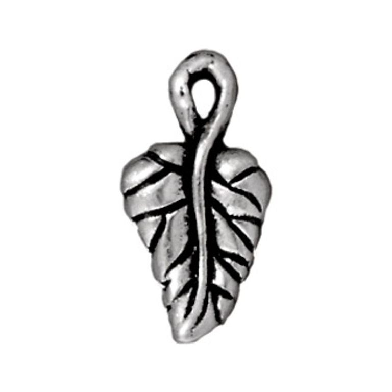 TierraCast pendant Ivy Leaf antique silver