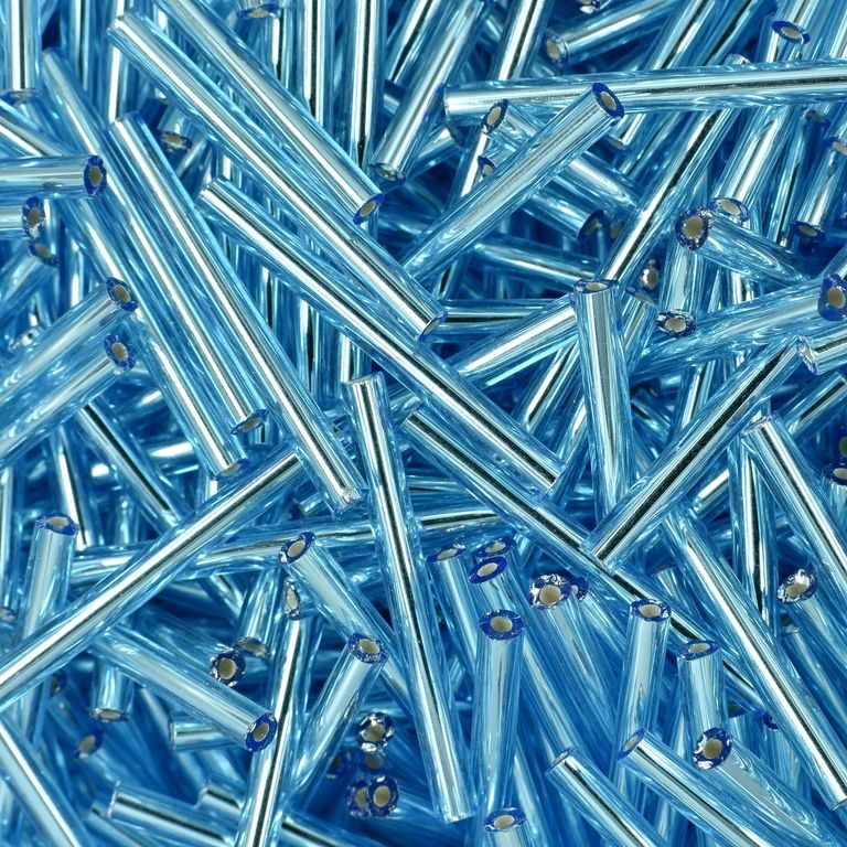 PRECIOSA glass tubes straight 25mm aqua