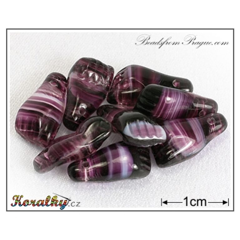 Glass pressed beads No.81