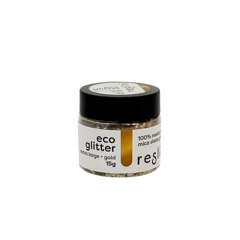Reslin eco glitre do ekologickej živice 15 g veľ. XL vo farbe zlata