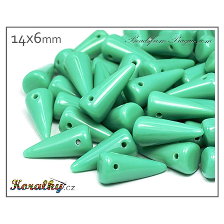 Czech glass spike beads 14x6mm (63130) No.17