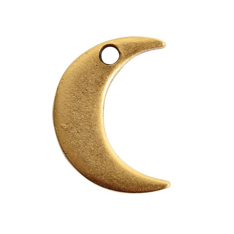 Nunn Design pendant half moon 15,5x11mm gold-plated