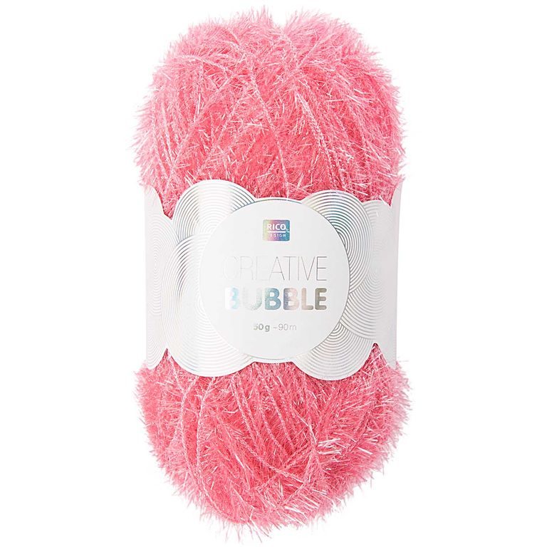 Rico design háčkovacia priadza na výrobu žiniek Creative Bubble odtieň 004 fuchsiová