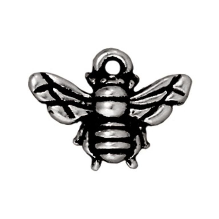 TierraCast pendant Honeybee antique silver