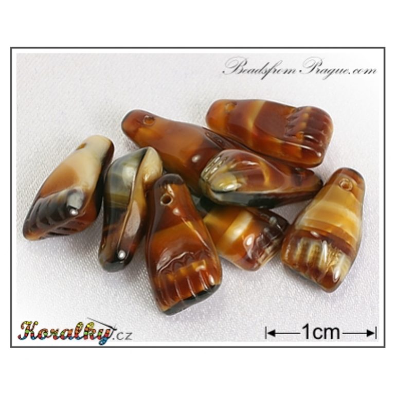 Glass pressed beads No.77