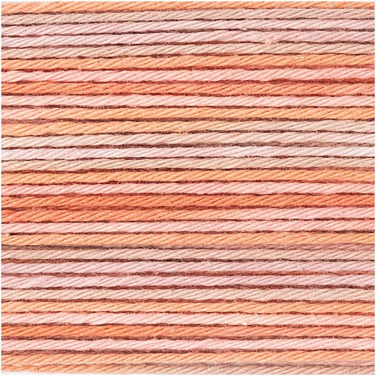 Háčkovacia priadza Ricorumi Print odtieň 003 lososová