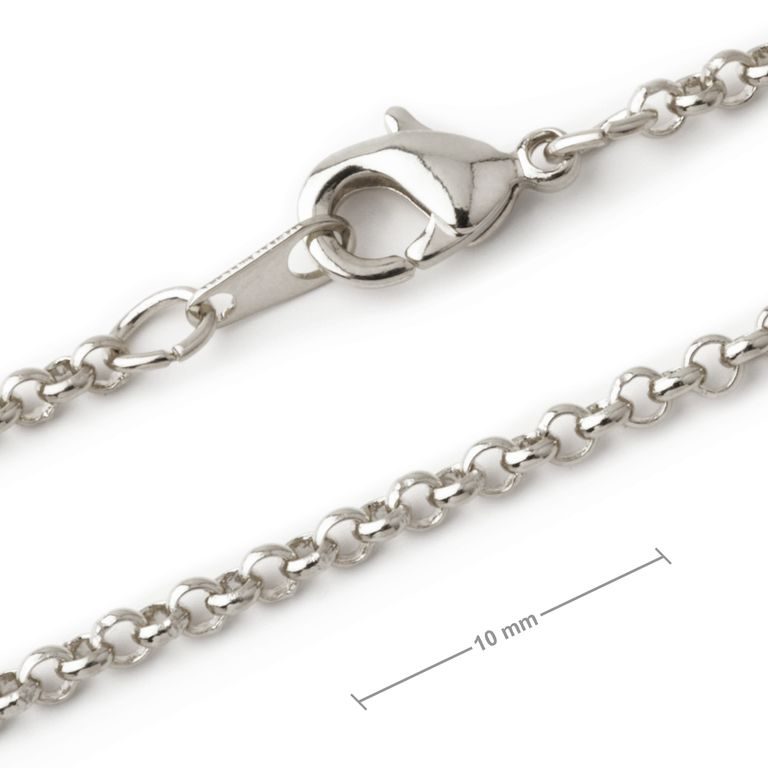 Finished chain 19 cm platinum No.36