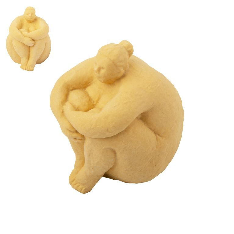 Matriță de silicon pentru turnarea pastei de modelaj femeia din Cipru 80x77x105mm