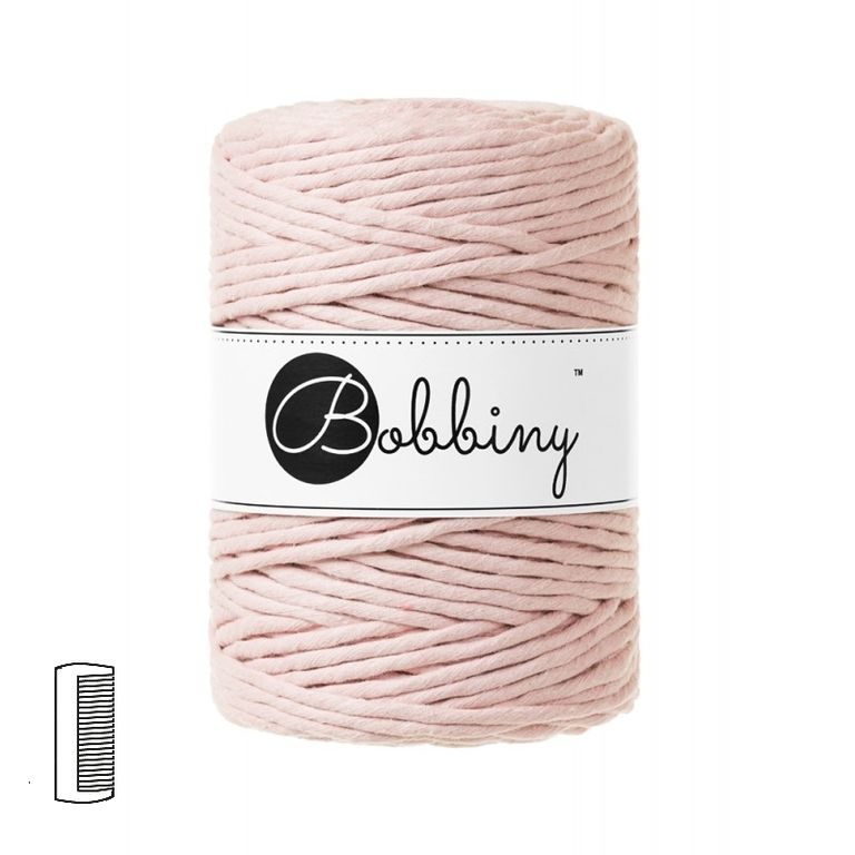 Bobbiny Macramé příze XXL 5mm Pastel Pink