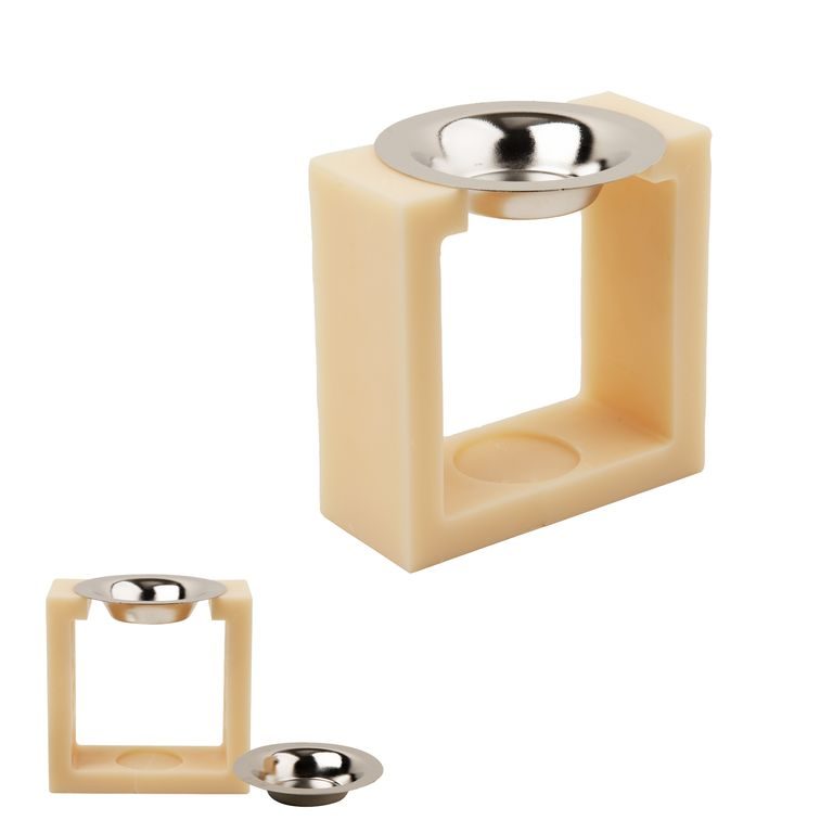 Manumi set of silicone molds for casting creative matter 155 x 150 x 52 mm and 2 bowls for scented waxes ⌀88 mm for making an aroma lamp