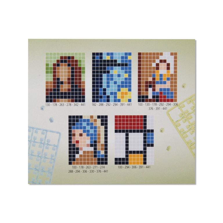 Pixel sada kľúčeniek 5 ks umenia