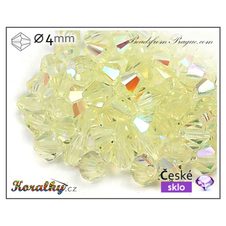 Czech crystal bicone beads 4mm No.44