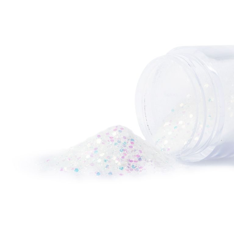 Glitter třpytky 5g bílé