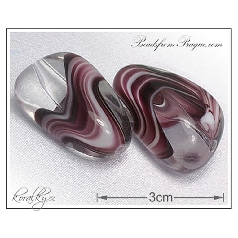 Czech glass Exclusive pressed beads No.4