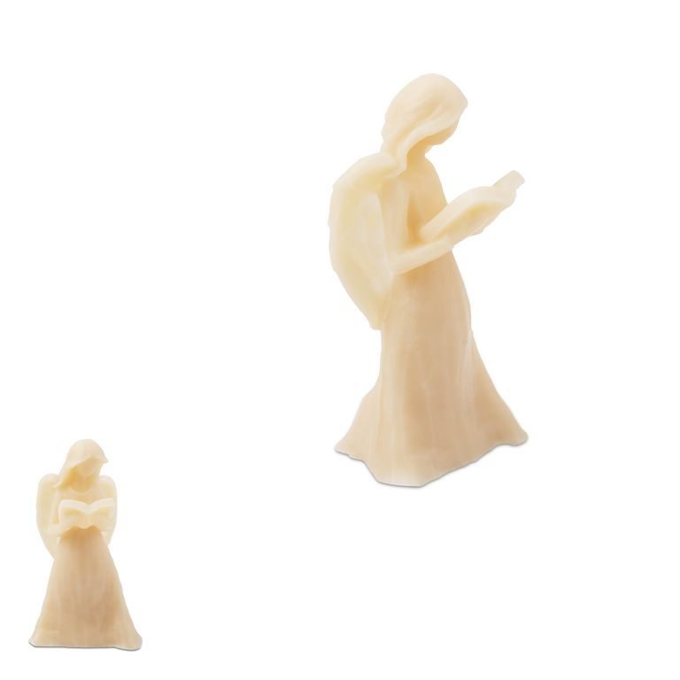 Silicone mould for creative clays in the shape of an angel with a book 70x60x105mm