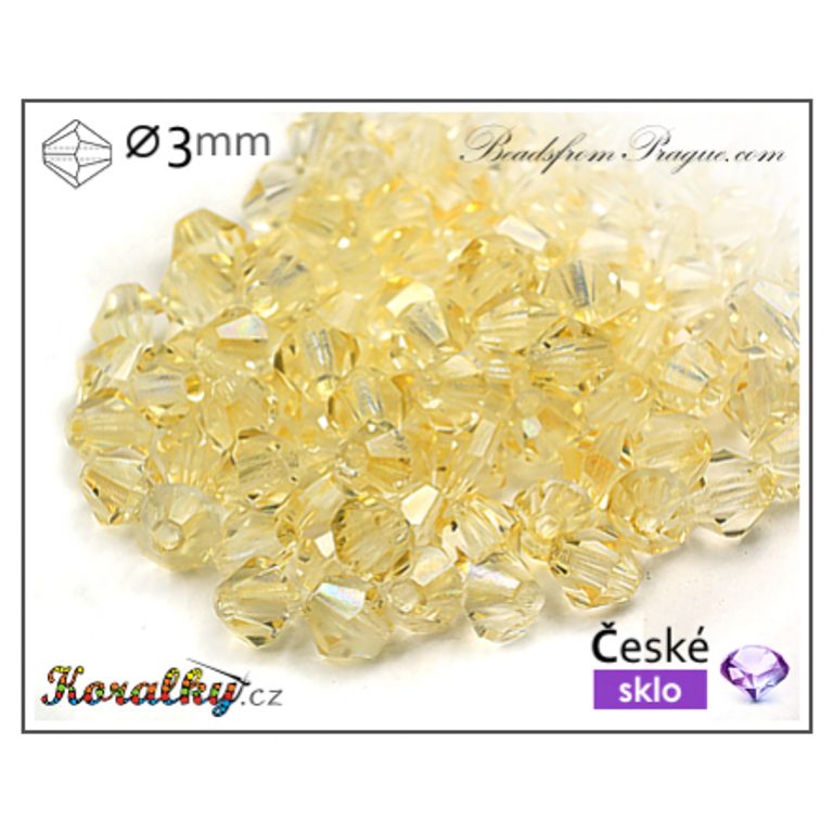 Czech crystal bicone beads 3mm No.3