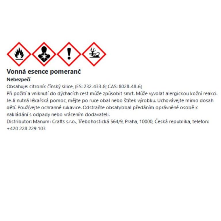 Manumi vonná esence pomeranč 100 ml