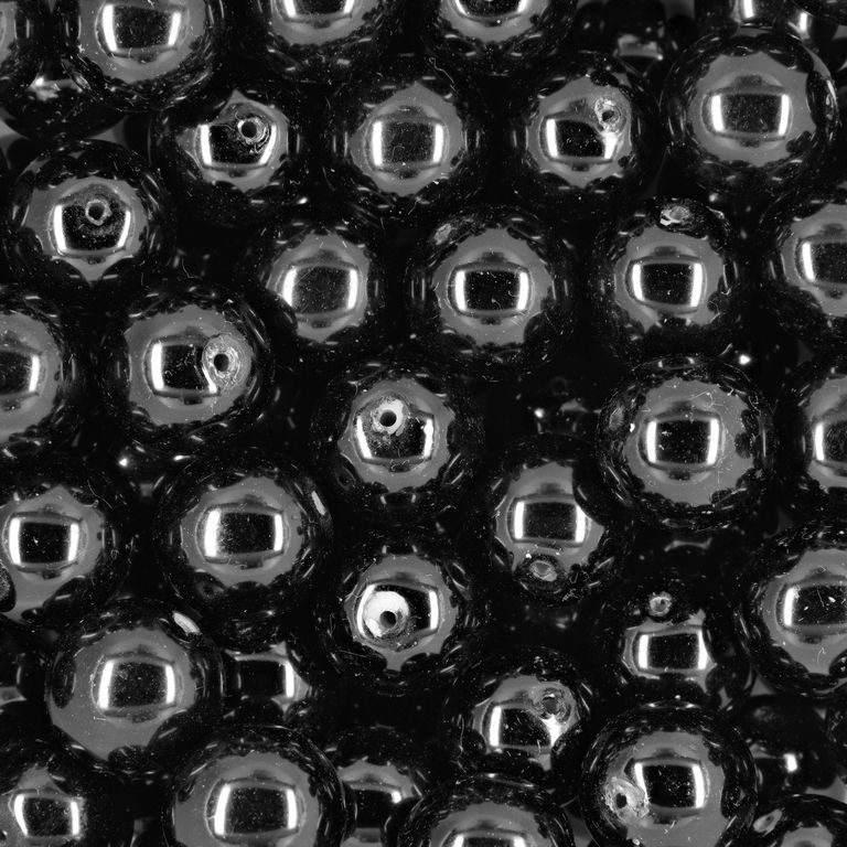 Voskové perličky 12mm čierne