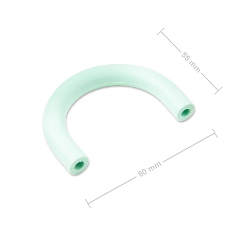 Inel dentiție din silicon în formă de U Mint Green