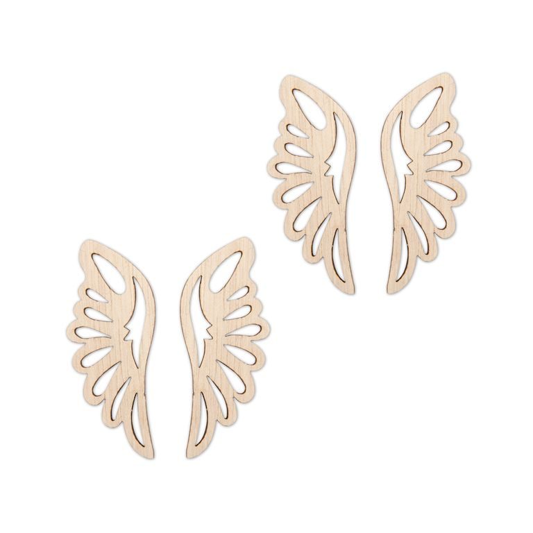 Drevený výrez anjelské krídlo č.1
