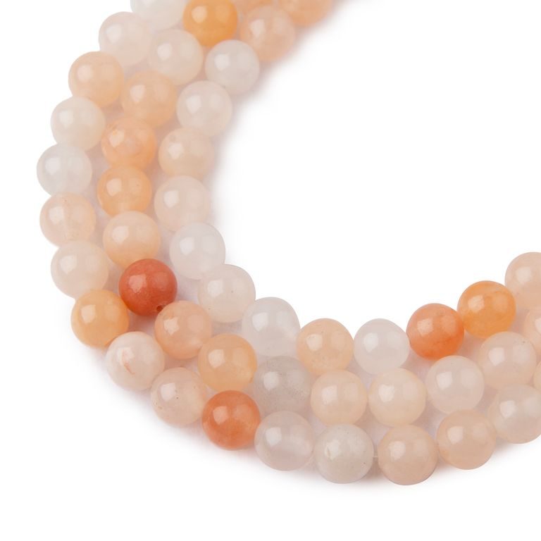 Pink Peach Aventurine beads 6mm