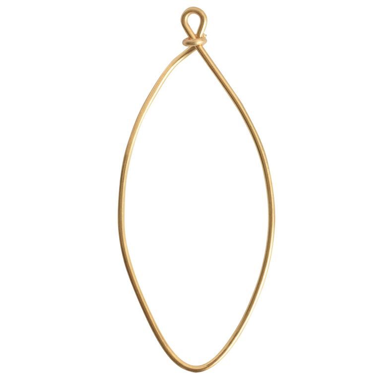 Nunn Design loop navette 53x21mm gold-plated