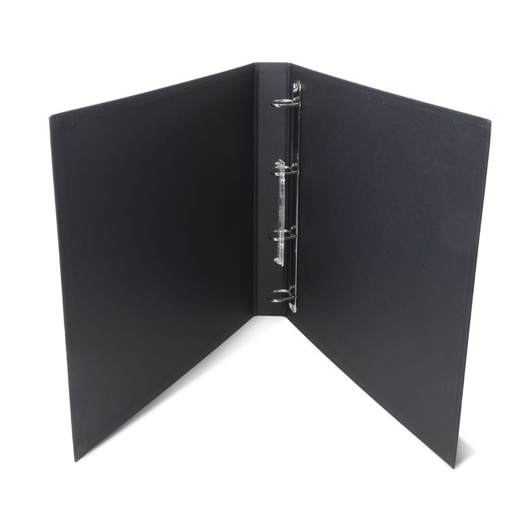 Kroužkové album na scrapbook z kraftového kartonu 36,5x32,5x4cm černý