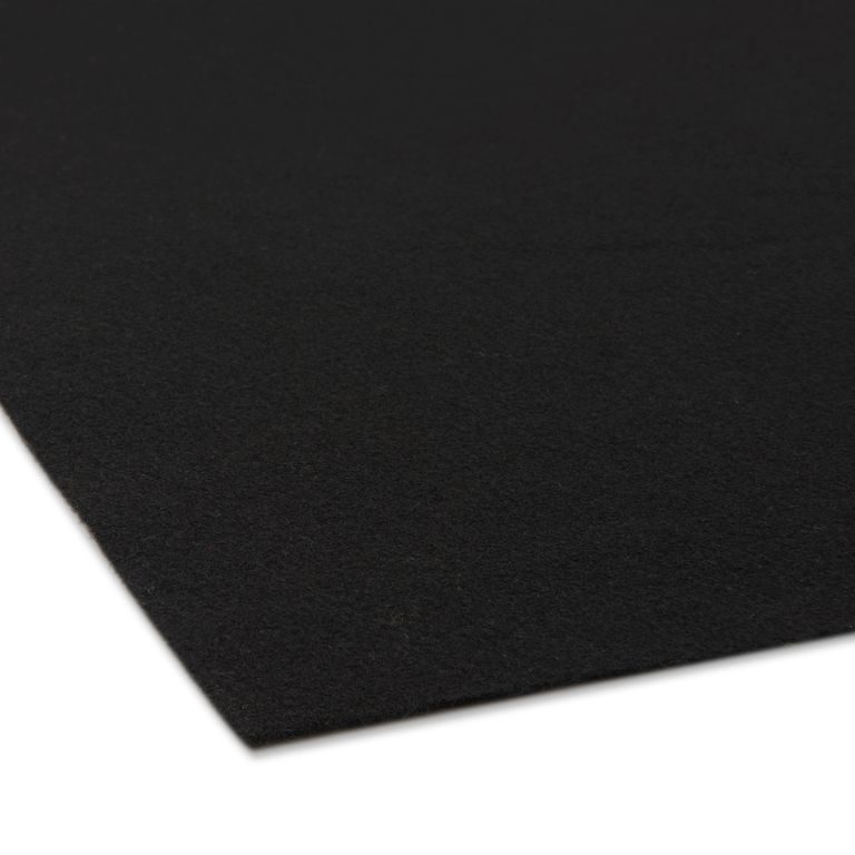 Decorative felt 1mm black