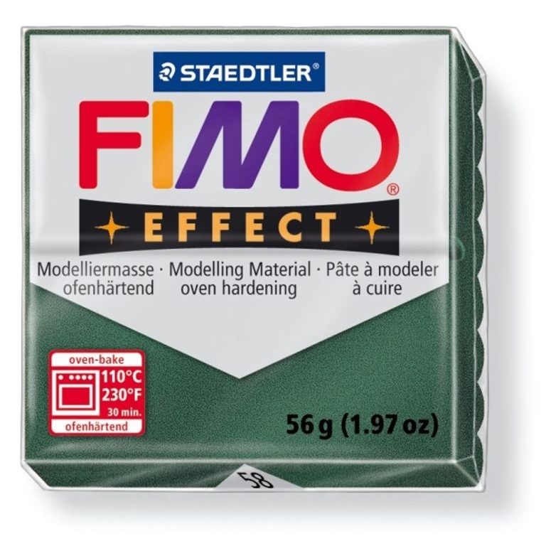 FIMO Effect 56g (8020-58) metalická opálově zelená