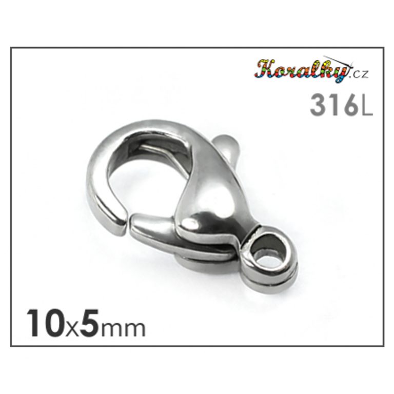 Lobster clasp 316L 10x5 mm