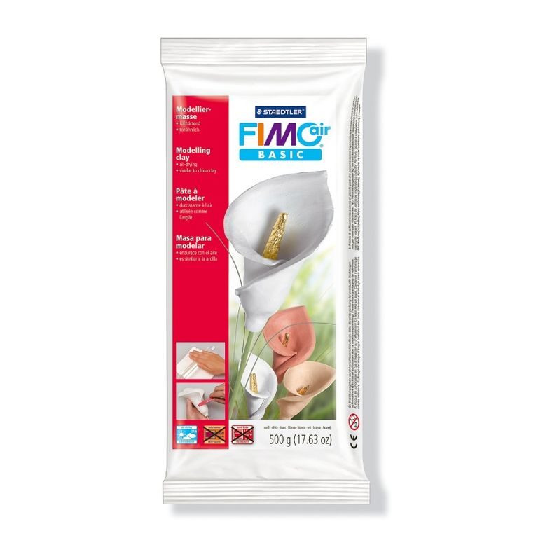 FIMO Basic Air 500g pastă auto-întărire albă