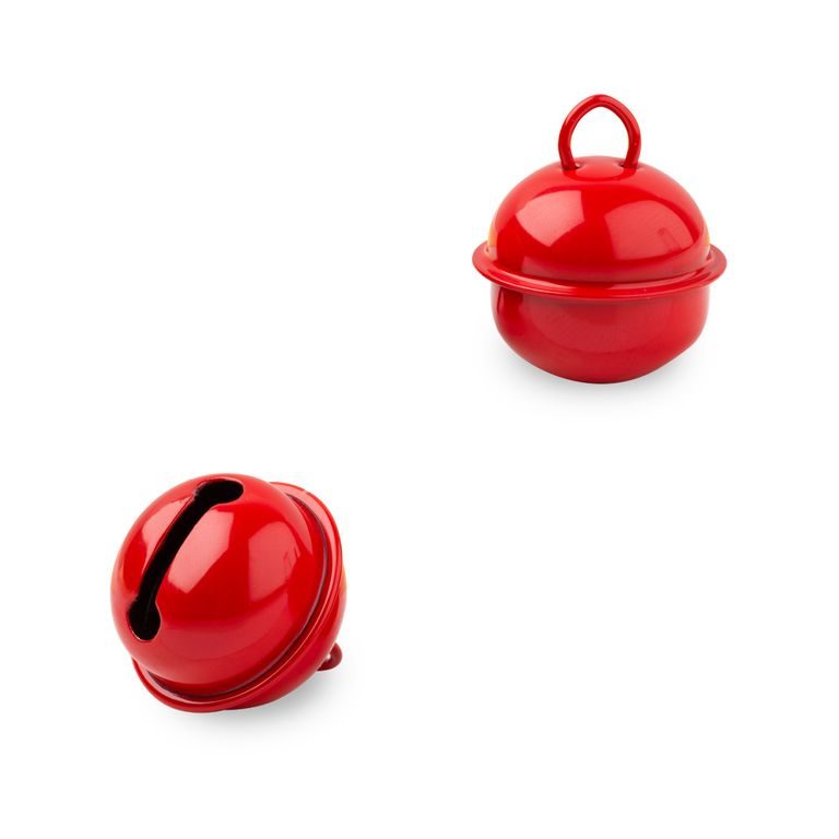 Jewellery jingle bell 24x22mm Cherry Red