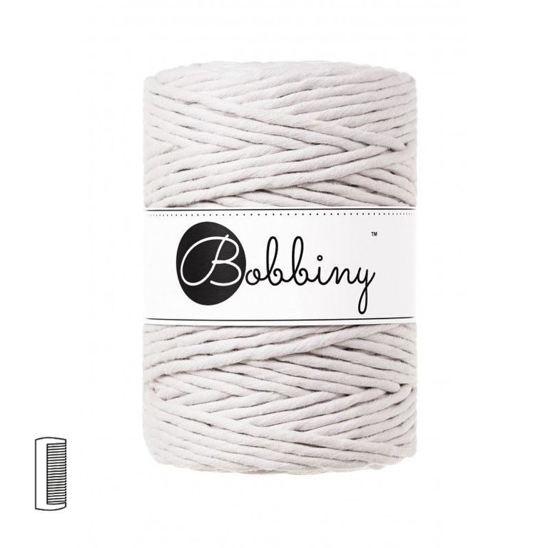 Bobbiny Fir textil Macramé XXL 5mm Moonlight