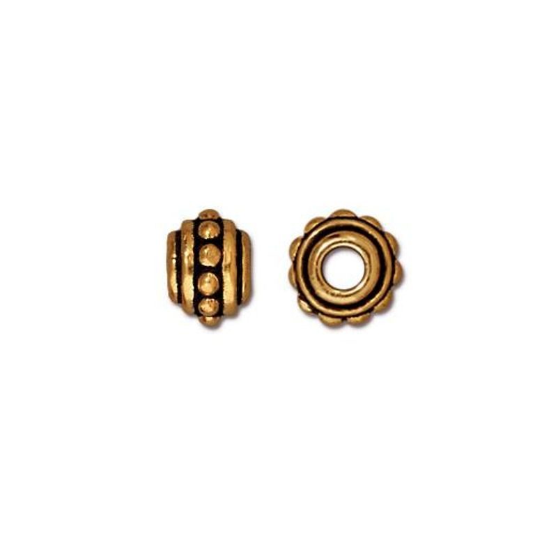 TierraCast decorative spacer 7mm antique gold