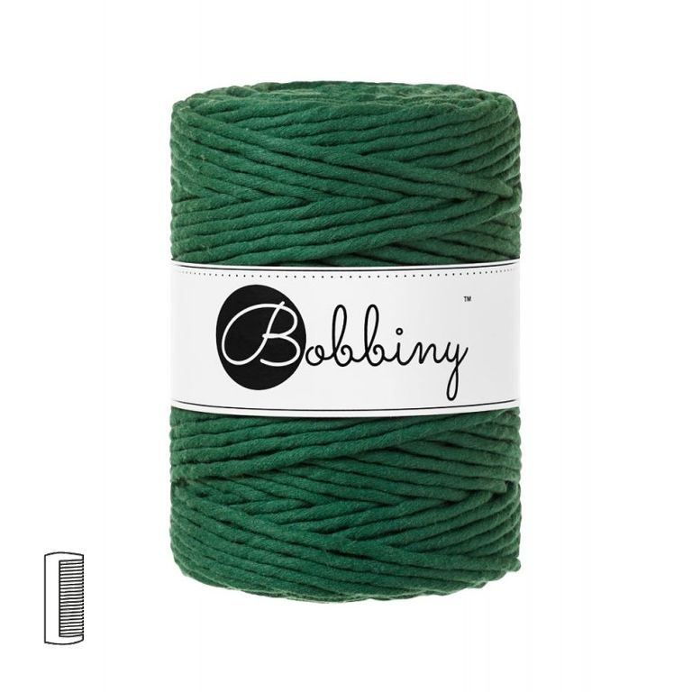 Bobbiny macramé priadza XXL 5mm Pine green