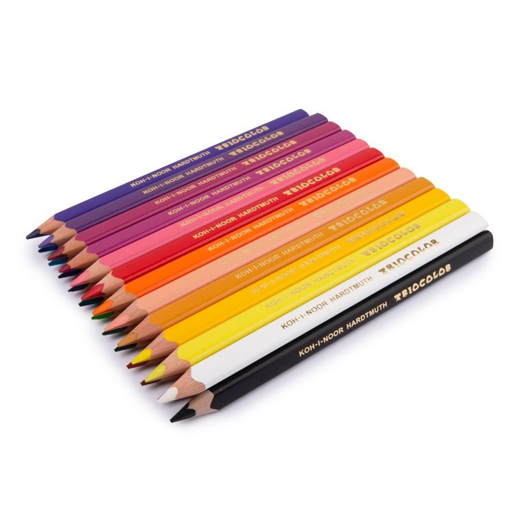 Koh-i-noor thick coloured pencils TRIOCOLOR 24pcs