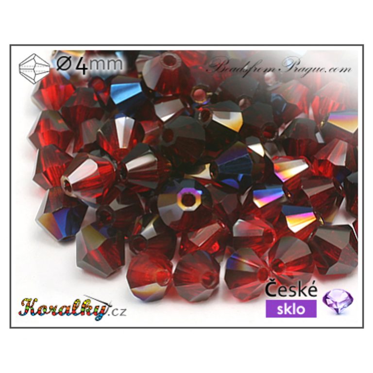 Czech crystal bicone beads 4mm No.52