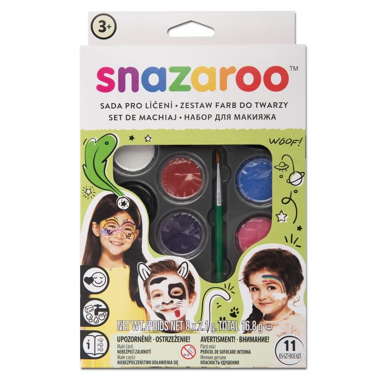 Snazaroo sada barev na obličej zelená