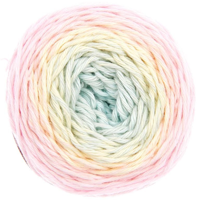 Ricorumi Spin Spin Crochet Yarn shade 017 Pastel Rainbow