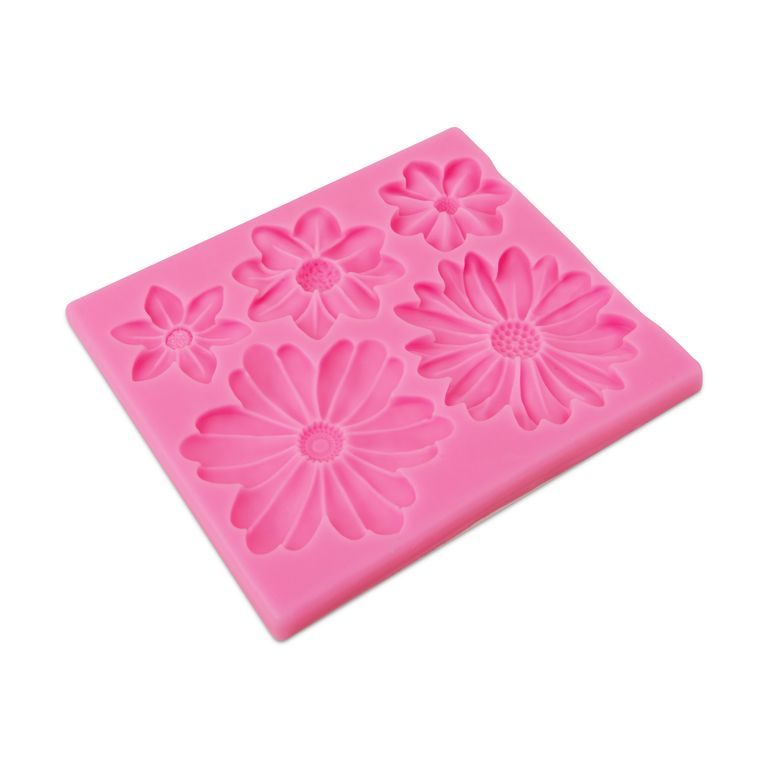 Silicone mould for a floral decoration