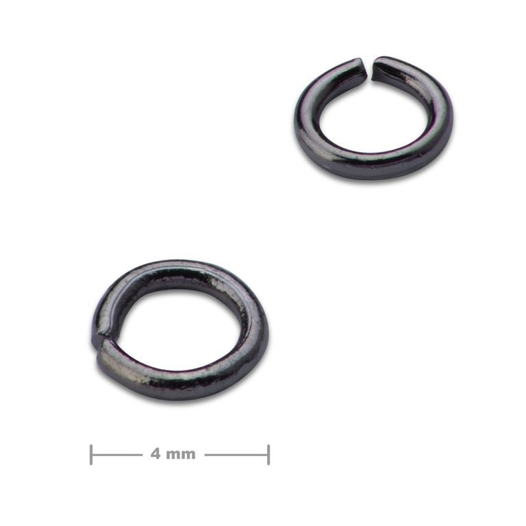 Jump ring 4mm anthracite
