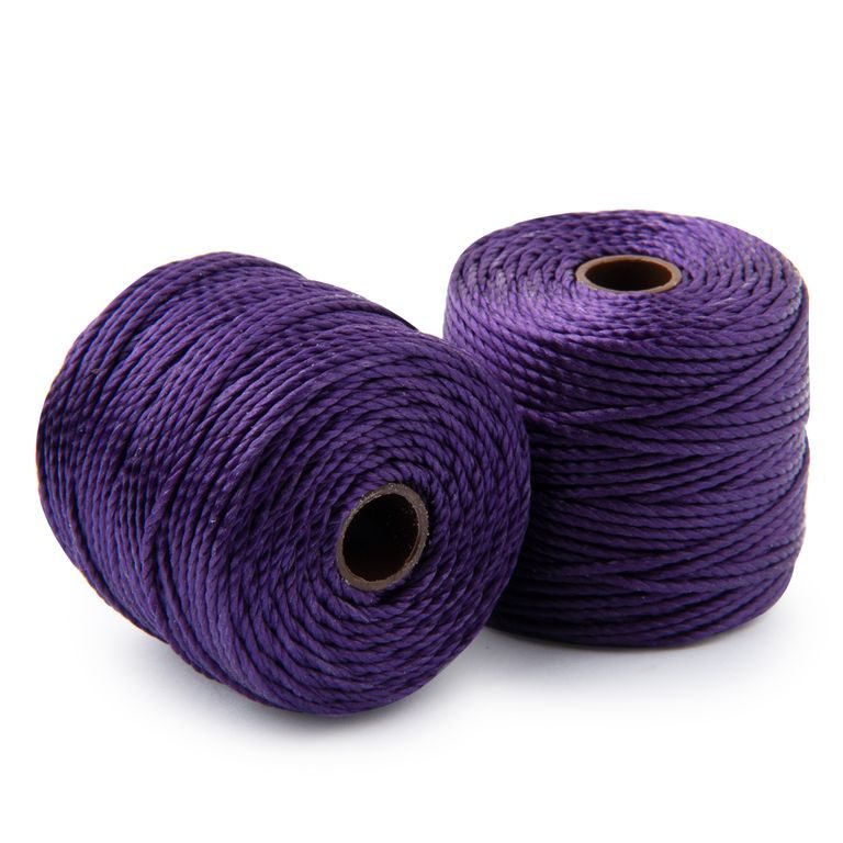 Nylon bead cord 0.9mm dark purple