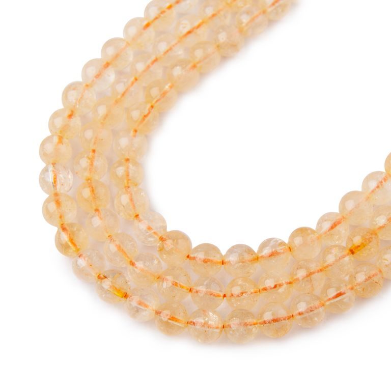 Citrine beads 4mm