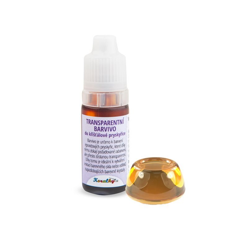 Transparent dye for crystal resin dark yellow 2ml