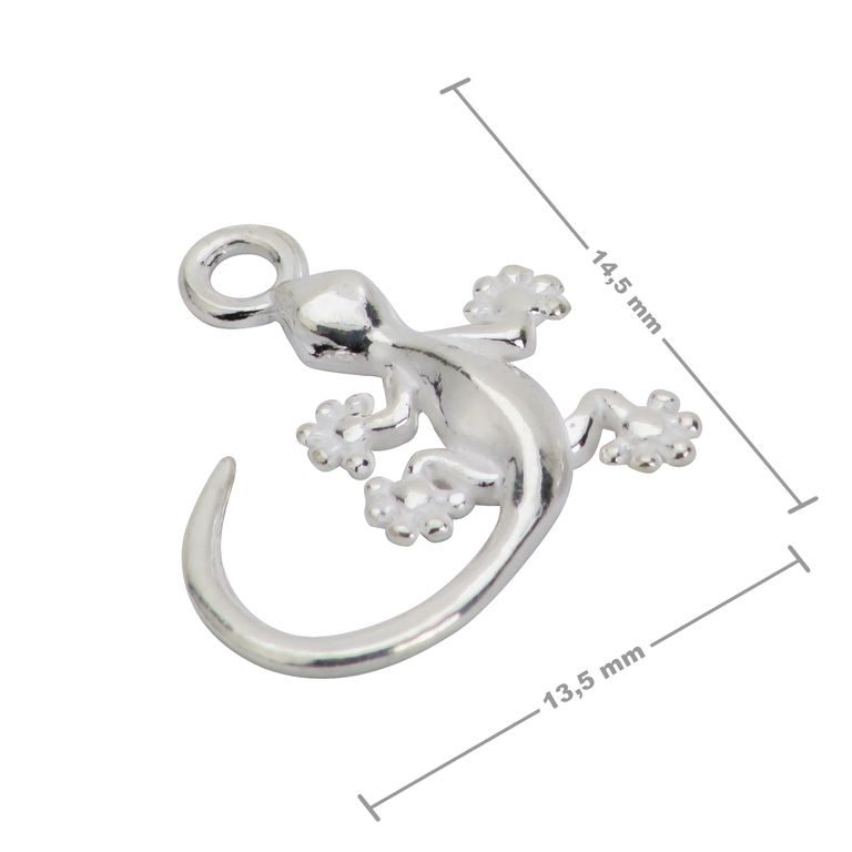 Sterling silver 925 pendant lizard No.517