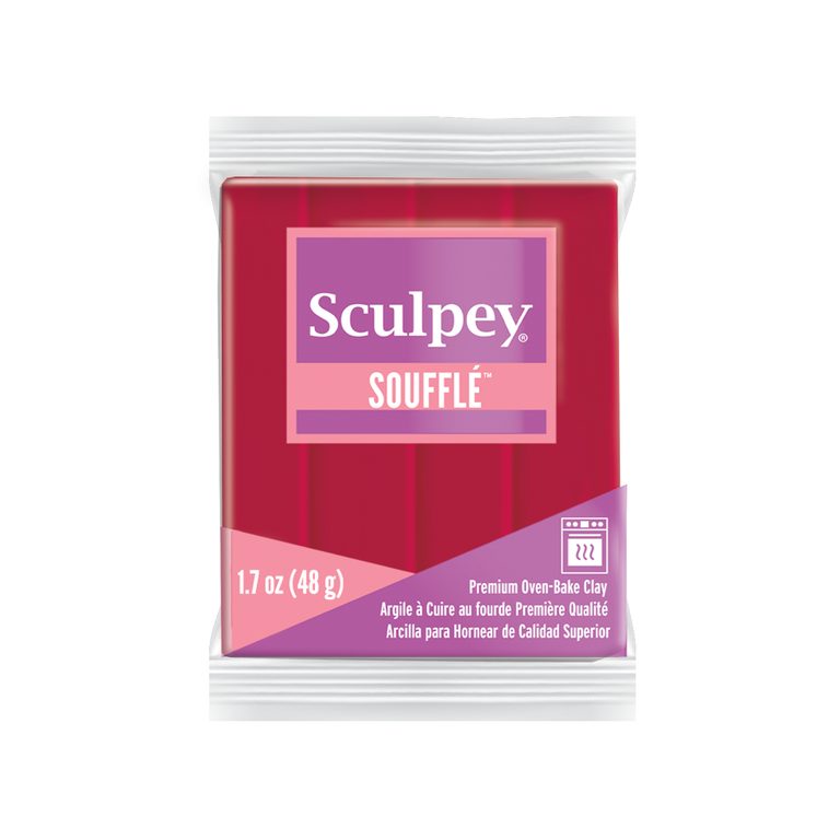 Sculpey SOUFFLÉ Cherry Pie cherry red