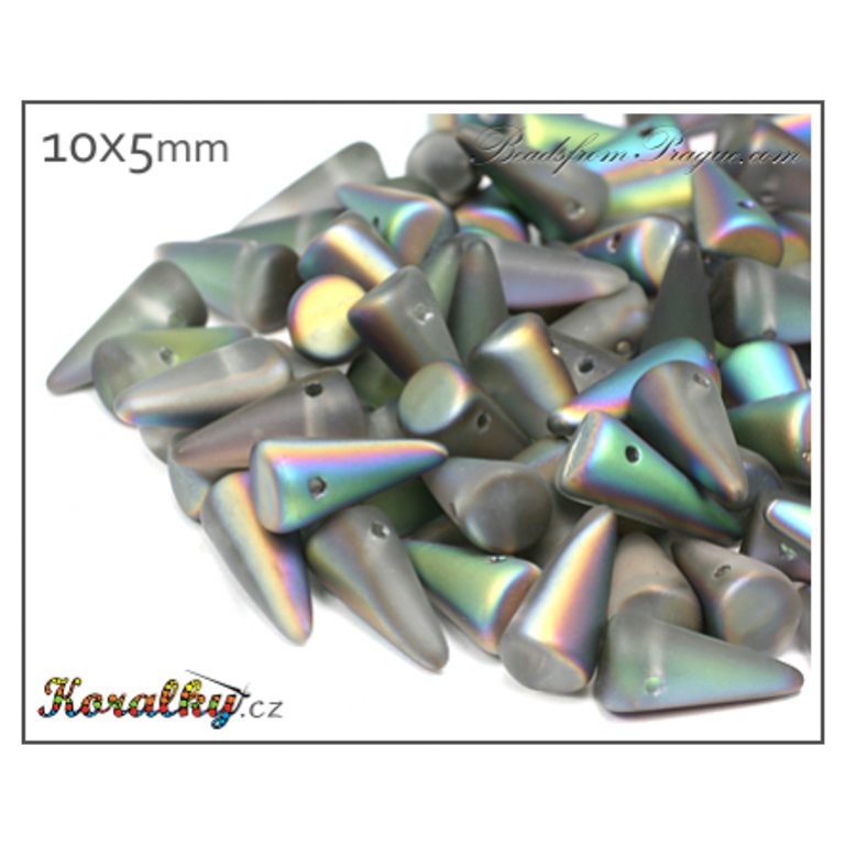 Czech glass spike beads 10x5mm (28136) No.70