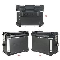 ZONTES SADA ČERNÝCH HLINÍKOVÝCH KUFRŮ 703 FRONTIER