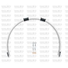 HADICE PŘEDNÍ BRZDY SADA VENHILL POWERHOSEPLUS SUZ-2002F-WT (1 HADICE V SADĚ) BÍLÉ HADICE, CHROMOVÉ KONCOVKY